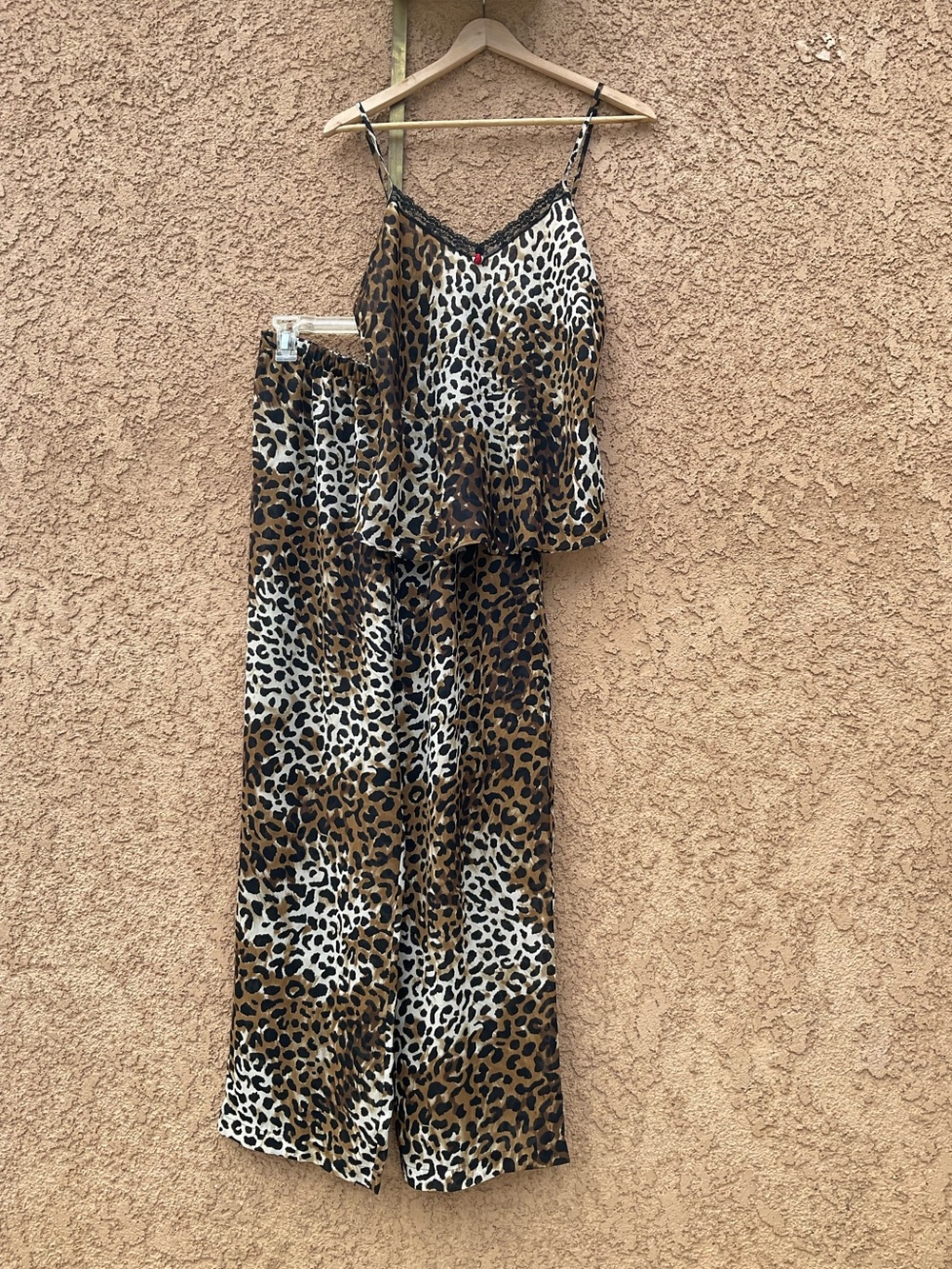 Secret Treasures Cami Pant Pajama Set Medium Animal Print PJ Set Lounge Wear